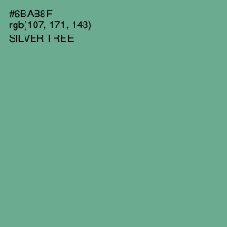 #6BAB8F - Silver Tree Color Image