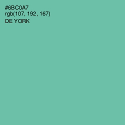 #6BC0A7 - De York Color Image