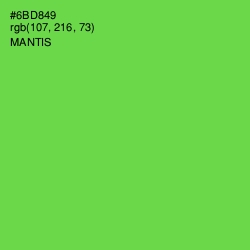 #6BD849 - Mantis Color Image