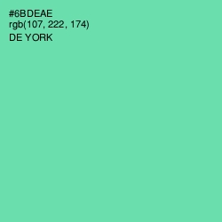 #6BDEAE - De York Color Image