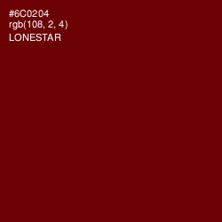 #6C0204 - Lonestar Color Image