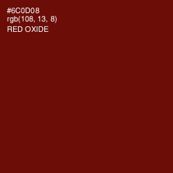 #6C0D08 - Red Oxide Color Image