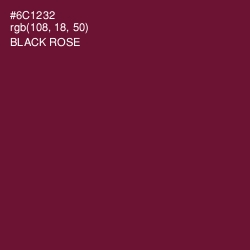 #6C1232 - Black Rose Color Image