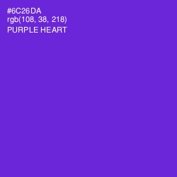 #6C26DA - Purple Heart Color Image