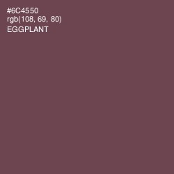 #6C4550 - Eggplant Color Image