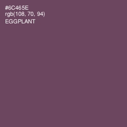 #6C465E - Eggplant Color Image