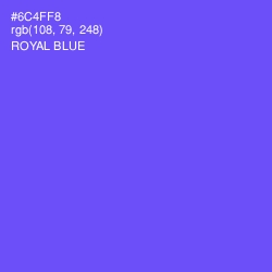 #6C4FF8 - Royal Blue Color Image