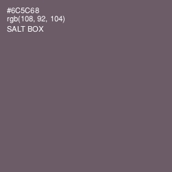 #6C5C68 - Salt Box Color Image