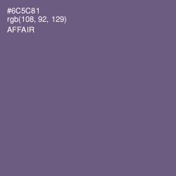 #6C5C81 - Affair Color Image