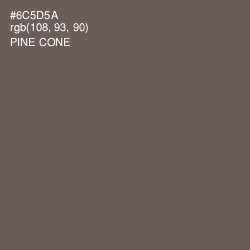 #6C5D5A - Pine Cone Color Image