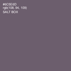 #6C5E6D - Salt Box Color Image