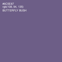 #6C5E87 - Butterfly Bush Color Image