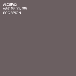 #6C5F62 - Scorpion Color Image