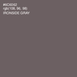 #6C6062 - Ironside Gray Color Image