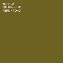 #6C6122 - Fern Frond Color Image
