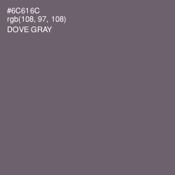 #6C616C - Dove Gray Color Image