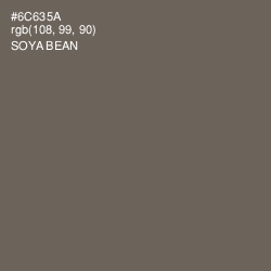 #6C635A - Soya Bean Color Image