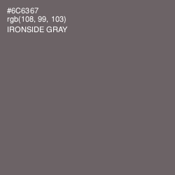 #6C6367 - Ironside Gray Color Image