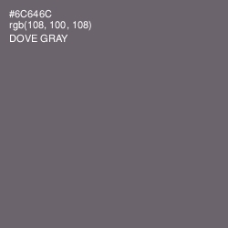 #6C646C - Dove Gray Color Image