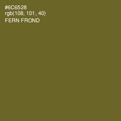 #6C6528 - Fern Frond Color Image