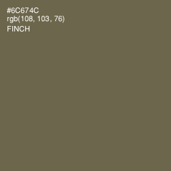 #6C674C - Finch Color Image