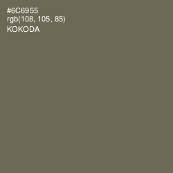 #6C6955 - Kokoda Color Image