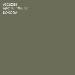 #6C6D59 - Kokoda Color Image