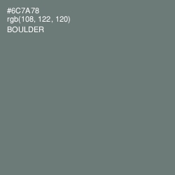 #6C7A78 - Boulder Color Image