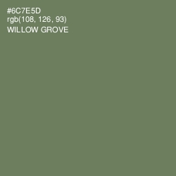 #6C7E5D - Willow Grove Color Image