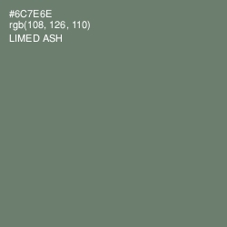 #6C7E6E - Limed Ash Color Image