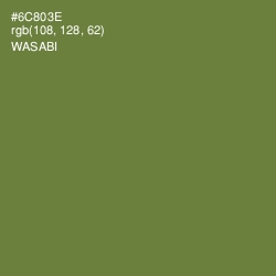 #6C803E - Wasabi Color Image