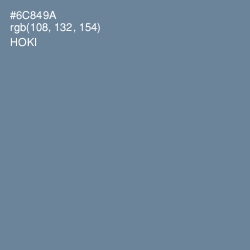 #6C849A - Hoki Color Image