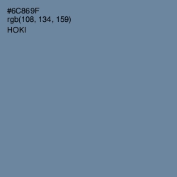 #6C869F - Hoki Color Image