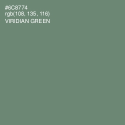 #6C8774 - Viridian Green Color Image