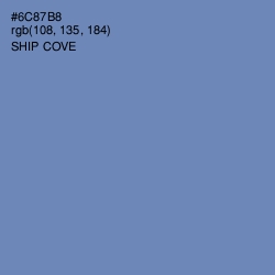 #6C87B8 - Ship Cove Color Image