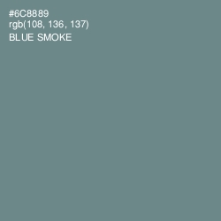 #6C8889 - Blue Smoke Color Image