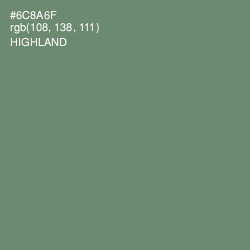 #6C8A6F - Highland Color Image
