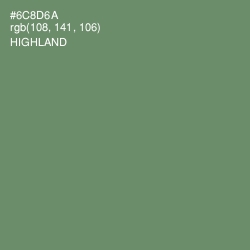 #6C8D6A - Highland Color Image