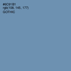 #6C91B1 - Gothic Color Image