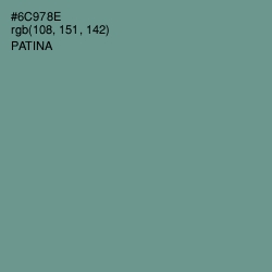 #6C978E - Patina Color Image