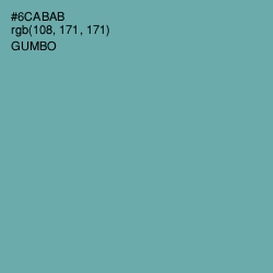 #6CABAB - Gumbo Color Image
