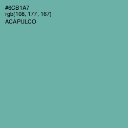#6CB1A7 - Acapulco Color Image
