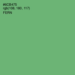 #6CB475 - Fern Color Image