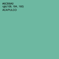 #6CB8A0 - Acapulco Color Image