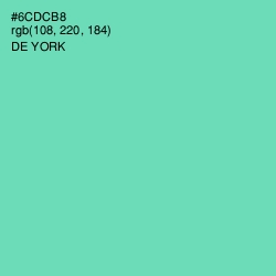 #6CDCB8 - De York Color Image