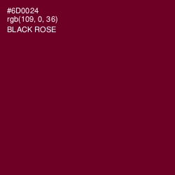 #6D0024 - Black Rose Color Image