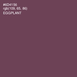 #6D4156 - Eggplant Color Image