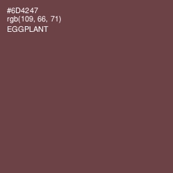 #6D4247 - Eggplant Color Image