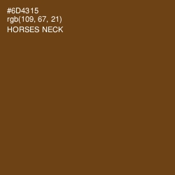 #6D4315 - Horses Neck Color Image