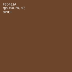 #6D452A - Spice Color Image